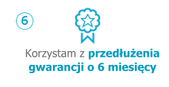 Korzystam z przedłużenia gwarancji o 6 miesięcy